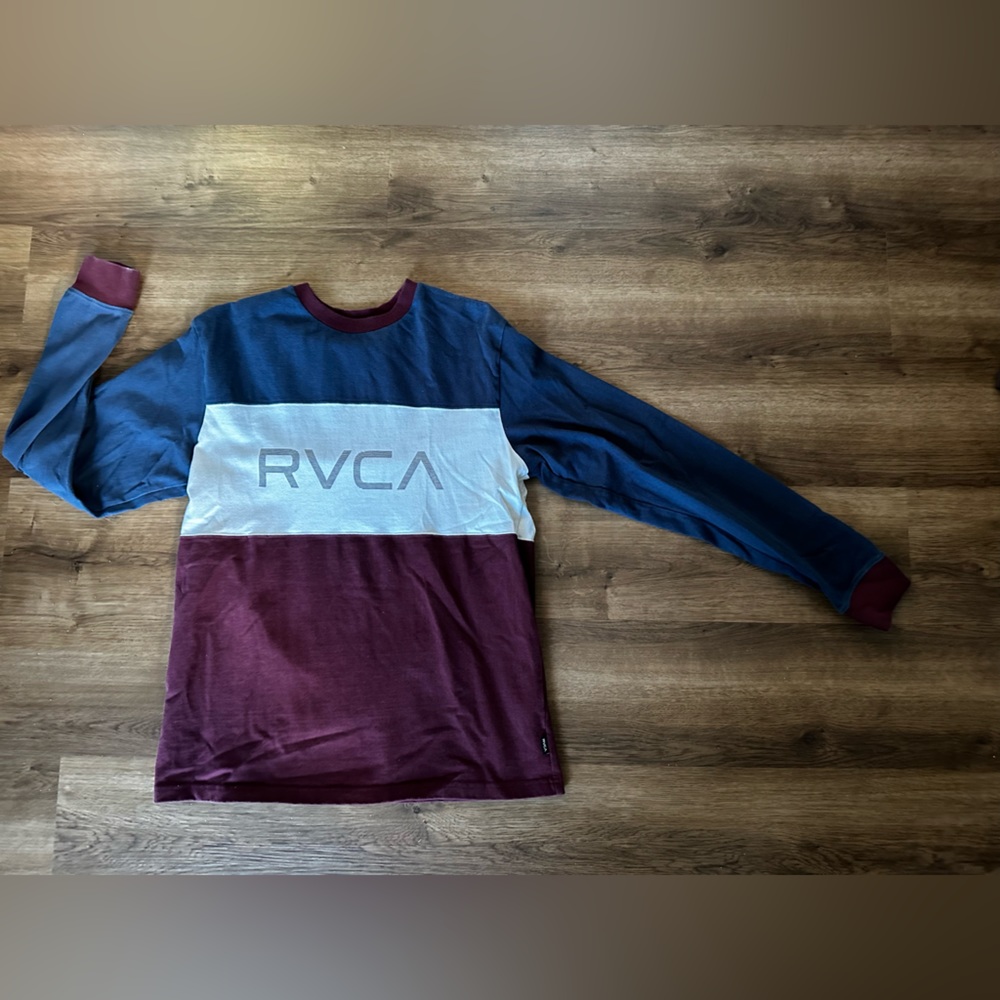 RVCA Crewneck Color Block Sweatshirt - Regular Fit